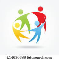 mannschaft- arbeit, symbol mannschaft- arbeit, symbol