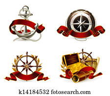 marine, emblem, satz marine, emblem, satz