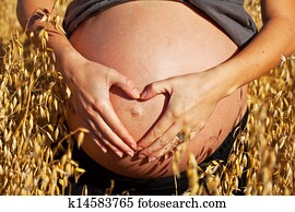 Maternity Belly heart