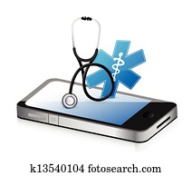 medical app with a Stethoscope medical app with a Stethoscope
