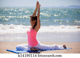 Meditating on a sunny day