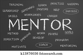 mentor, palabra, nube
