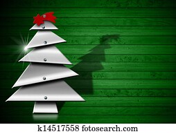 Metallic and Stylized Christmas Tree Metallic and Stylized Christmas Tree