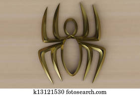 Metallic Spider in 3d Metallic Spider in 3d