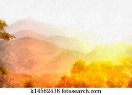 Misty sunrise Misty sunrise