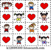 mixed ethnic happy children