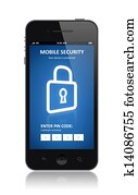 Mobile security concept Mobile security concept