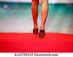 Model during fashion show Model during fashion show