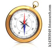 modern gold compasses