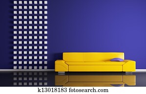 Modern interior with sofa 3d render Modern interior with sofa 3d render