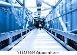 Modern office building interior