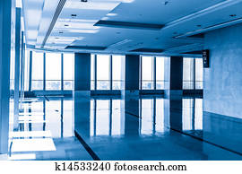Modern office building interior