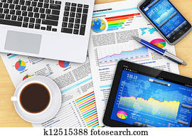 moderne, kontor, arbejdspladsen