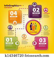 modernes, infographic, schablone, für, mitarbeitergruppe, arbeit modernes, infographic, schablone, für, mitarbeitergruppe, arbeit
