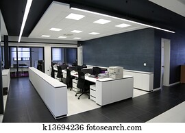 modernos, interior escritório