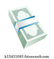 money bills stack illustration design