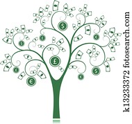 Money Tree Clipart K13570861 Fotosearch - money tree