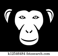 monkey head (ape head, monkey face) monkey head (ape head, monkey face)