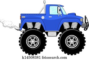 monstertruck, 4x4, ציור היתולי