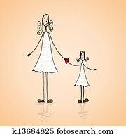 Mothers day illustration Mothers day illustration