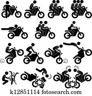 Motorcycle Stunt Daredevil Icon Motorcycle Stunt Daredevil Icon
