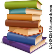 Multi colored books Multi colored books