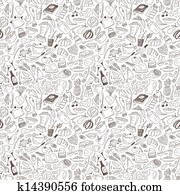 natural food seamless pattern