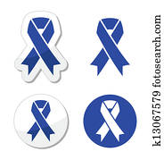 Navy blue ribbon - child abuse Navy blue ribbon - child abuse