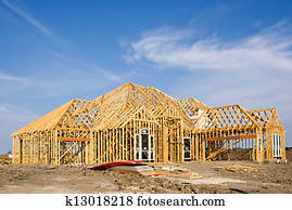 New home construction framing