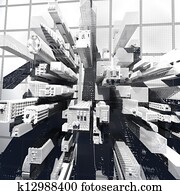 New York City (rendered, white, 3d, wire mesh) New York City (rendered, white, 3d, wire mesh)