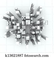 New York City (rendered, white, 3d) New York City (rendered, white, 3d)