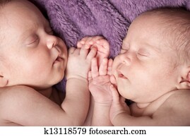 Newborn twins Newborn twins