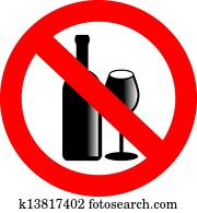 No alcohol vector sign No alcohol vector sign