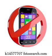No cell phone sign No cell phone sign
