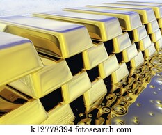 numérique, lingots or