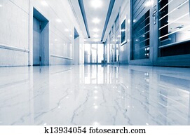 office corridor door glass