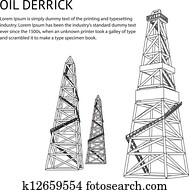 Oil rig backdrop Oil rig backdrop