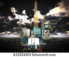 Oil rig platform Oil rig platform