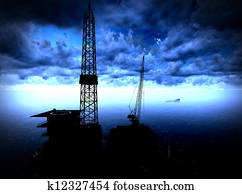 Oil rig platform Oil rig platform