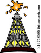 Oil Rig. Vector Oil Rig. Vector