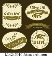 Olive oil vintage labels Olive oil vintage labels