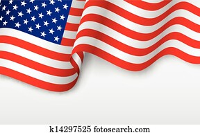 ondulado, bandeira americana