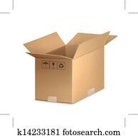 Open carton box