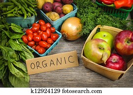 orgânica, mercado, frutas legumes