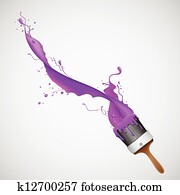 Paint Brush Splash Paint Brush Splash