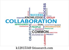 palabra, nube, -, colaboración