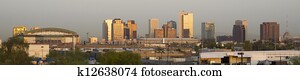 Panoramic Photo of Phoenix Arizona at Sunrise Panoramic Photo of Phoenix Arizona at Sunrise