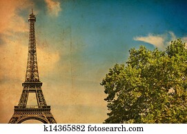 Paris vintage postcard Paris vintage postcard