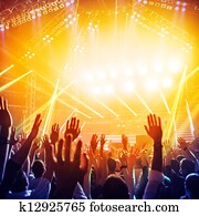 partido, em, clube noite