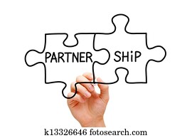 Partnership Puzzle Concept Partnership Puzzle Concept